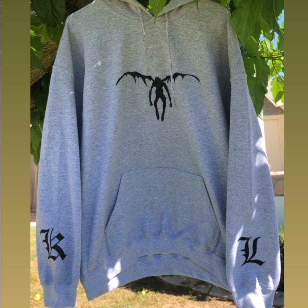 Light Grey anime death note ryuk sweatshirt